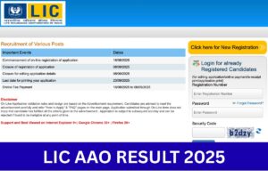 LIC AAO Result 2026- AAO Prelims Cut Off Marks, Scorecard